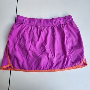 Columbia Womens Omni Freeze Zero Sweat Activated Cooling Purple Orange Skort S